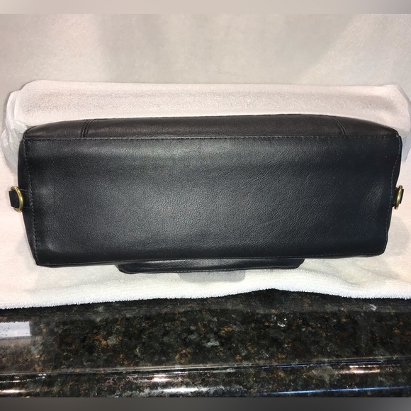 Coach F24690 B4/BK Leather Satchel Original Factory Wrap - nvr used! Prist Cond - Picture 6 of 8